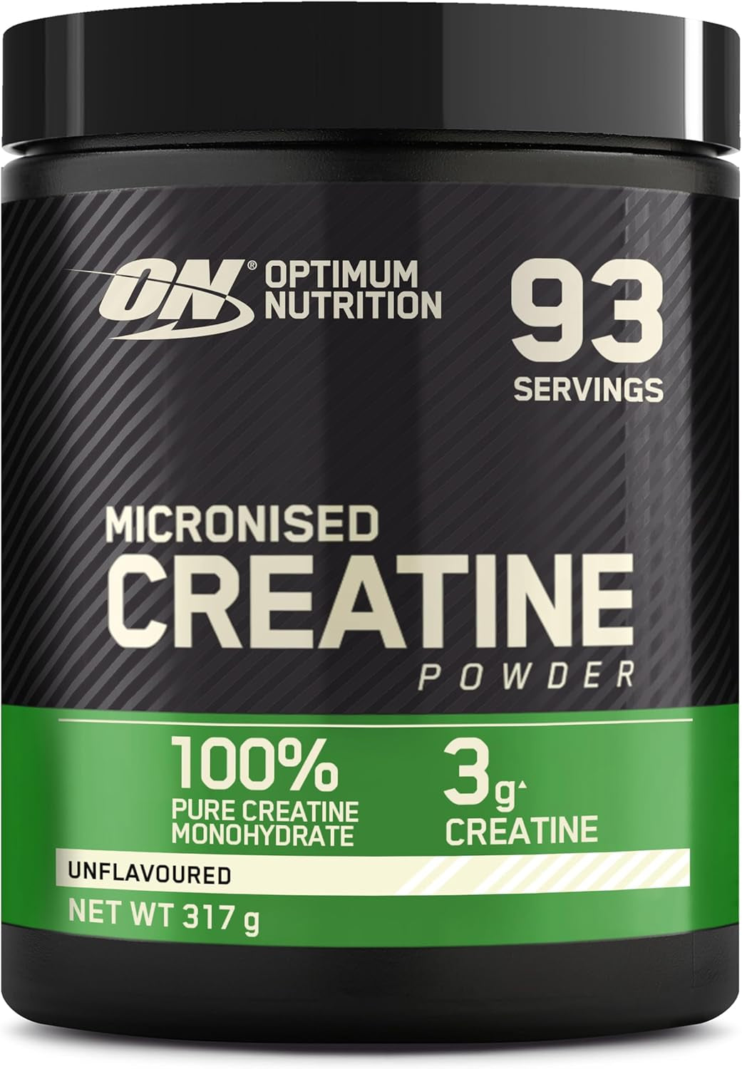 Micronized Creatine Powder – 100% Pure Creatine Monohydrate for Strength & Performance, Unflavored, 93 Servings (317g)