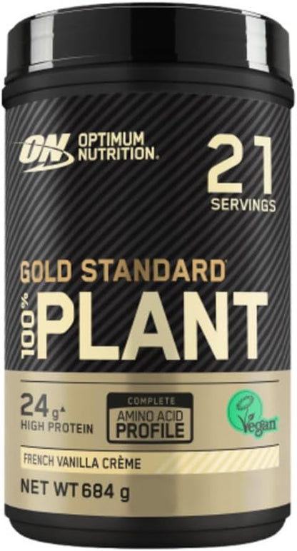 Gold Standard 100% Plant-Based Vegan Protein Powder – Vanilla, 21 Servings (684g) | Post-Workout & Daily Nutrition Shake