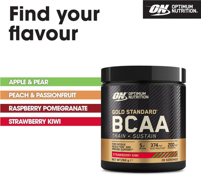 Gold Standard BCAA – Amino Acids & Electrolytes, Strawberry Kiwi, 28 Servings (266g)