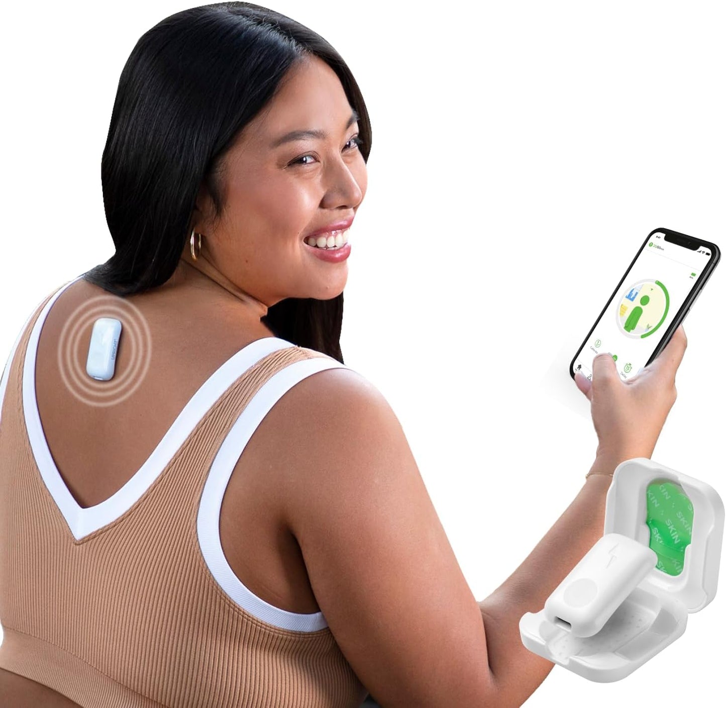 2-Pack Posture Trainer & Corrector | Strapless, Discreet Design with App & Training Plan | Improve Back Health & Boost Confidence