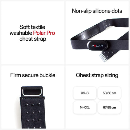 H10 Heart Rate Monitor Chest Strap - ANT+ and Bluetooth Waterproof HR Sensor for All Users