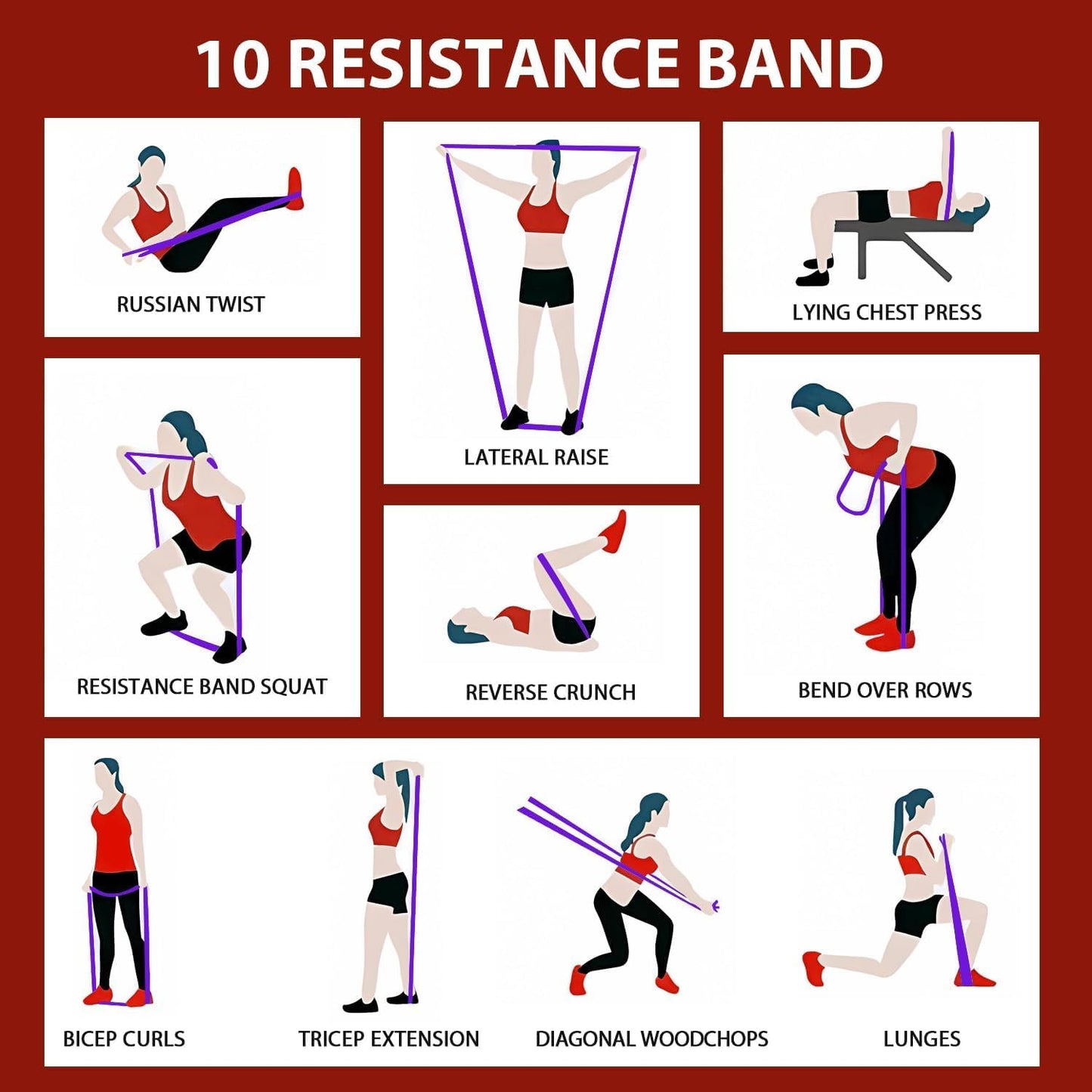 Resistance Bands, Exercise Bands Pull up Assist Bands - Workout Bands Set - Mobility Band Powerlifting Bands for Men and Women Fitness Training, Physical Therapy,Home Workouts